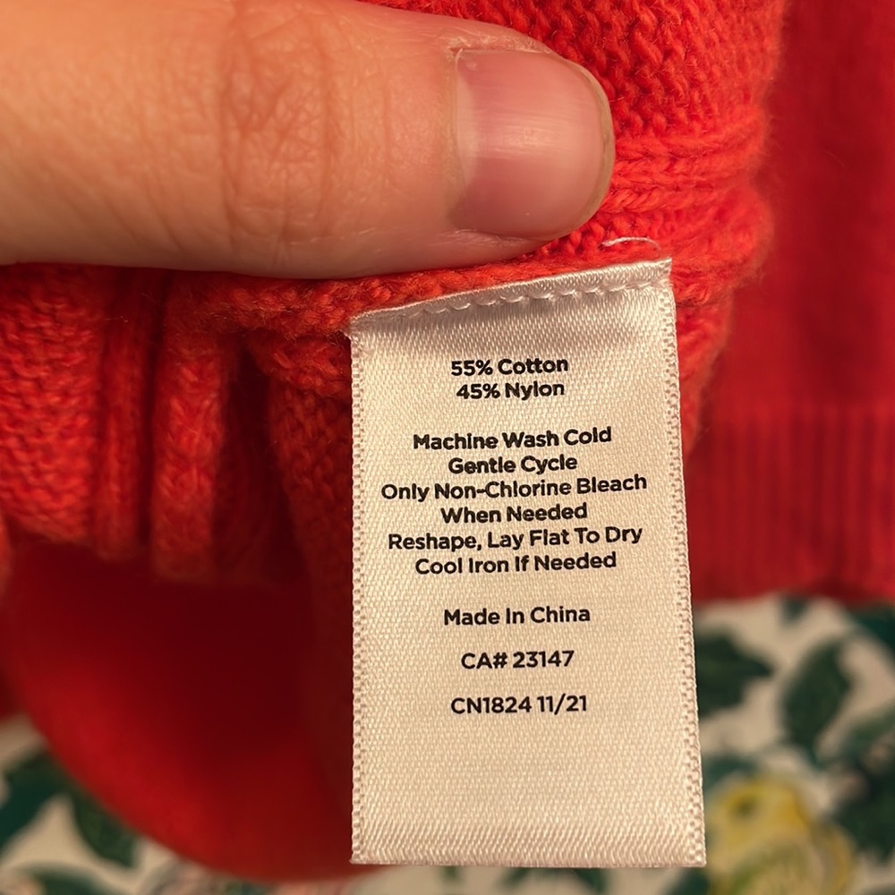 NWT Talbot’s Scalloped Edge Long Sleeve Sweater - Picture 5 of 5